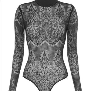 House of Cb sheer lace bodysuit